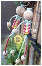 Gelukspoppetje Smiley Sleutelhanger Traktatie Kinderfeestj, Overige merken, Overige materialen, Nieuw, Ophalen of Verzenden