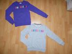 Grijze en paarse sweater van Vingino, maat 164 NIEUWSTAAT!, Meisje, Ophalen of Verzenden, Zo goed als nieuw, Setje