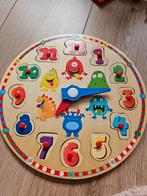 Houten Klok Puzzel - Monster Thema, Ophalen of Verzenden, Zo goed als nieuw, Overige typen