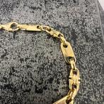 14k gouden armband massief flat magnum schakel, Sieraden, Tassen en Uiterlijk, Armbanden, Ophalen of Verzenden, Zo goed als nieuw