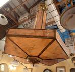 Zeer mooie grote Art Deco hanglamp met echt gemarmerd glas, Antiek en Kunst, Ophalen