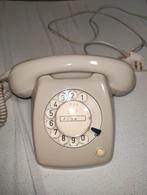 Vintage T65 Draaischijf Telefoon - Beige, Antiek en Kunst, Ophalen of Verzenden