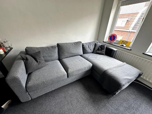 Ikea Vimle grijs bank met lounge, Huis en Inrichting, Banken | Bankstellen, Gebruikt, Hoekbank, Driepersoons, Ophalen