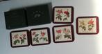 Set vintage Redouté onderzetters (Jason Coasters), Ophalen of Verzenden, Gebruikt, Glas of Kopje