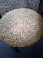 Bronzen/Gouden Salontafel/Bijzettafel  NIEUW- 60cm, Huis en Inrichting, Tafels | Salontafels, Ophalen, Gebruikt, 50 tot 100 cm