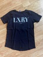 T-shirt zwart “Lxry” mt XS, Maat 34 (XS) of kleiner, Ophalen of Verzenden, Zo goed als nieuw, Zwart