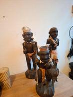 houten indianen  uit een stuk hout gesneden, Ophalen of Verzenden