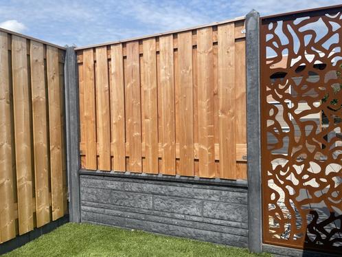 Opruiming beton schuttingpalen en motief platen 50% KORTING, Tuin en Terras, Schuttingen, Nieuw, Ophalen of Verzenden