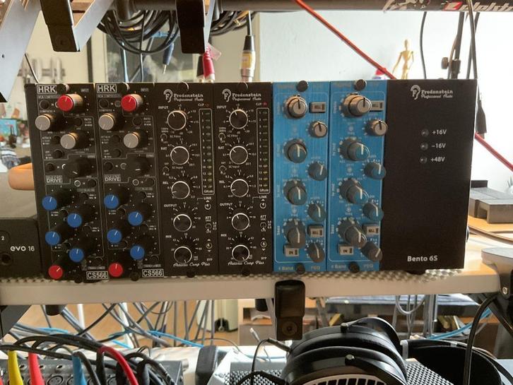 Fredenstein Bento 6S + 6 Modules (Stereo Channel Strips!), Audio, Tv en Foto, Professionele Audio-, Tv- en Video-apparatuur, Zo goed als nieuw