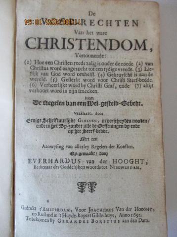 E. van der Hooght: De Voor-Rechten van het ware Christendom. beschikbaar voor biedingen