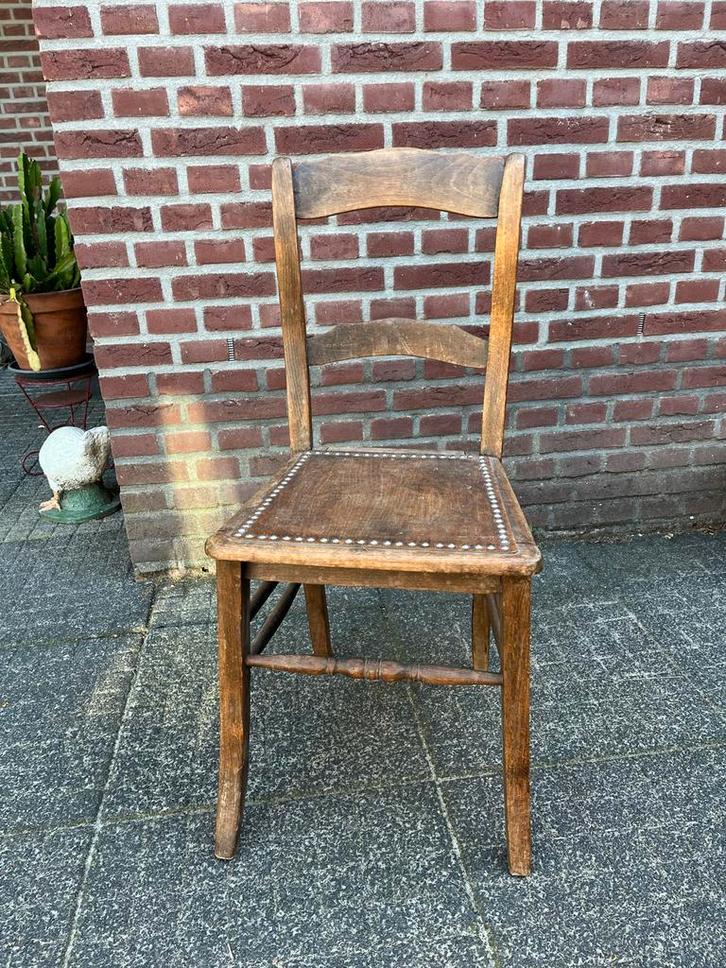 Vintage Stoelen Set van 5 - Intact!, Huis en Inrichting, Stoelen, Gebruikt, Vijf, Zes of meer stoelen, Hout, Bruin, Ophalen