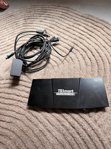 TESmart Dual Monitor KVM Switch - 2 PCs 2 monitors beschikbaar voor biedingen