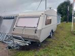 Mooie kip caravan met ruime voortent en luifel., Caravans en Kamperen, Kip, Bedrijf, Treinzit, 750 - 1000 kg