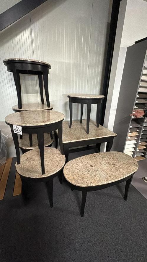 Tafels Marmer (lees omschrijving), Huis en Inrichting, Tafels | Bijzettafels, Zo goed als nieuw, Rond, 45 tot 60 cm, 55 tot 75 cm