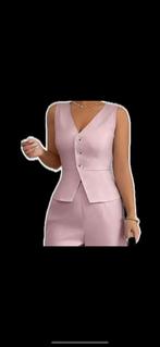 Nieuw met kaartje 2 delig broekpak wit/cream, zwart, roze, Kleding | Dames, Gelegenheidskleding, Chique, Overige typen, Overige kleuren