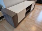 Hoogglans wit TV meubel met LED - 160cm, Ophalen, 150 tot 200 cm, Zo goed als nieuw, Minder dan 100 cm
