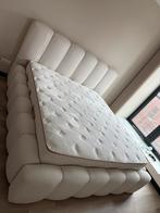 Beige tweepersoonsbed 180x200 210x220|Kingsize|boxspring, Japandi, Beige, Tweepersoons, Ophalen of Verzenden