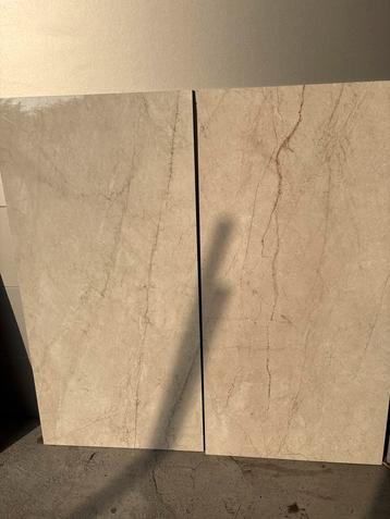 Marmer look tegels, glans, 60x120, 14 stuks, 10m2 beschikbaar voor biedingen