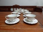 8 porseleinen kop en schotel + melkkannetje M. Luise Bavaria, Antiek en Kunst, Antiek | Servies los, Ophalen of Verzenden
