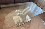 Salontafel glas, Gebruikt, 100 tot 150 cm, Glas, Minder dan 50 cm