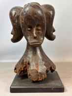 250515 Oud Afrikaans Byeri Fang 4 faces sculpture uit Gabon., Ophalen of Verzenden