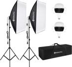 GEEKOTO Softbox set fotostudio 50 x 70 cm met lampen | Nieuw, Ophalen of Verzenden, Nieuw, Complete fotostudio