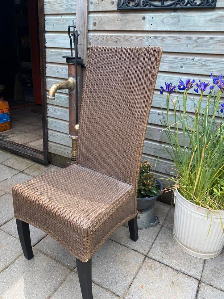 Lloyd Loom by Liaan stoelen 6 stuks zie foto’s, Huis en Inrichting, Stoelen, Zo goed als nieuw, Vijf, Zes of meer stoelen, Hout