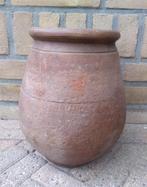 Terracotta Vaas Hoog 26 Diameter 22. Diameter hals 16,5 cm., Ophalen, Gebruikt, Overige kleuren, Aardewerk of Porselein