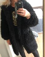 Black hooded Borg Longline Teddy Coat Size: 36 ZGAN, Kleding | Dames, Jassen | Winter, Verzenden