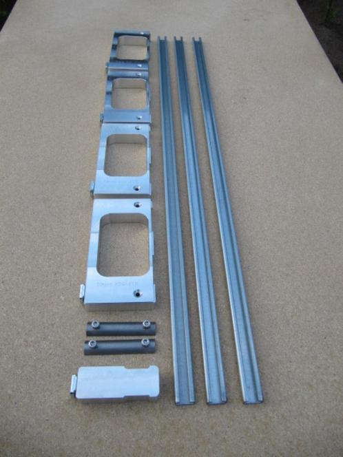 Set alu freesmal scharnieren set 4x 89x89 + rail -vernieuwd-, Doe-het-zelf en Verbouw, Gereedschap | Handgereedschap, Nieuw, Verzenden
