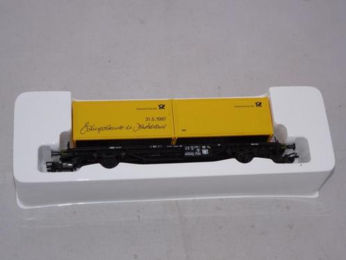 Marklin 62-01 Deutsche Post containerwagon DB NIEUW(#852), Hobby en Vrije tijd, Modeltreinen | H0, Nieuw, Wagon, Wisselstroom