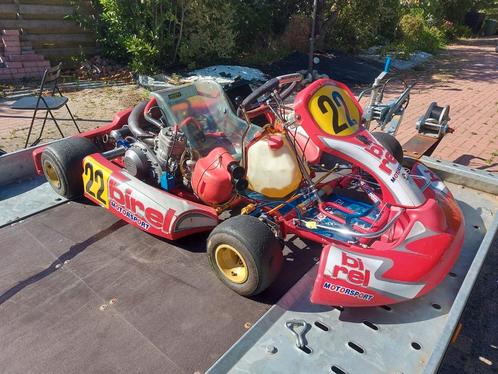 Birel 125cc schakel, Sport en Fitness, Karting, Zo goed als nieuw, Kart, Ophalen