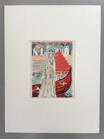 Houtgravure Kees van Dongen inclusief zuurvrij passepartout, Antiek en Kunst, Kunst | Etsen en Gravures, Ophalen of Verzenden