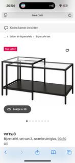 Salontafel glas IKEA, Ophalen, Glas, Zo goed als nieuw, 25 tot 50 cm