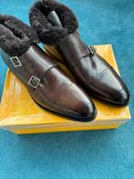 NIEUW Francesco Benigno Boots met bontkraag mt EU45 Bruin, Kleding | Heren, Schoenen, Nieuw, Bruin, Boots, Verzenden