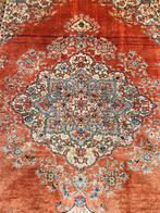 Vintage handgeknoopt oosters tapijt zijde 190x130, Info@SlatsAntiek.nl, 100 tot 150 cm, Perzisch, Ophalen of Verzenden
