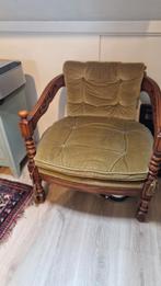 Vintage stoel Giorgetti velvet vintage armstoel, Huis en Inrichting, Fauteuils, Ophalen, Zo goed als nieuw, Stof