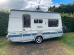 Fendt Saphir 410 met voortent en luifel 2009, Caravans en Kamperen, Caravans, Omvormbare zithoek, Particulier, Luifel, Tot en met 4