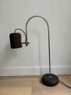 Vintage design lamp bruin chroom, Huis en Inrichting, Lampen | Tafellampen, Ophalen of Verzenden, Gebruikt, Minder dan 50 cm