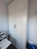 Witte PAX kledingkast met deuren, Huis en Inrichting, Kasten | Kledingkasten, Ophalen, 100 tot 150 cm, 200 cm of meer, 50 tot 75 cm