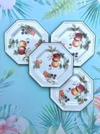 Johnson Brothers zomerfruit Gebakschaaltjes 4 stuks 🍑🍎, Antiek en Kunst, Antiek | Servies los, Ophalen of Verzenden