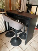 Bartafel met mooie draaibare krukken, Ophalen, Zo goed als nieuw