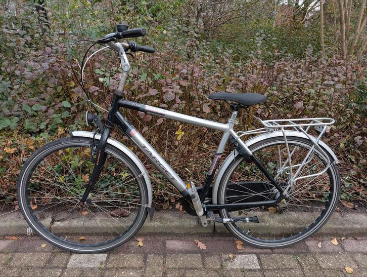 Aluminium fiets, 3 versnellingen, frame 51cm, Fietsen en Brommers, Fietsen | Heren | Herenfietsen, Gebruikt, Overige merken, 49 tot 53 cm