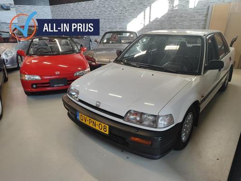Honda Civic 1.5i SEDAN Comp. onderhoud COLLECTORSITEM + GARA, Auto's, Honda, Bedrijf, Civic, Benzine, Sedan, Handgeschakeld, Wit