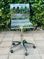 . Vintage Bureaustoel van doorzichtig perspex Ergonomisch., Ophalen of Verzenden, Kunststof, Eén