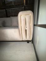 Beige 3 zitsbank met zwarte poostjes stijlvolle en comfort, Ophalen of Verzenden, Nieuw, 75 tot 100 cm, 200 tot 250 cm
