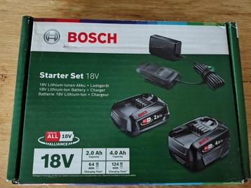 Bosch 18v Starter Set Home and Garden 4a + 2a + oplader beschikbaar voor biedingen