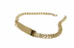 18 K Massief Rosé Gouden Gourmet Plaat Armband - 20 cm