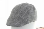 Voorgevormde platte pet grijs met ruit katoenmix 55-56 Nieuw, Kleding | Heren, Hoeden en Petten, Ophalen of Verzenden, Nieuw, 57 cm (M, 7⅛ inch) of minder