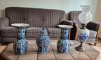 Delfts blauwe vazen + tafellamp, Huis en Inrichting, Ophalen, Gebruikt